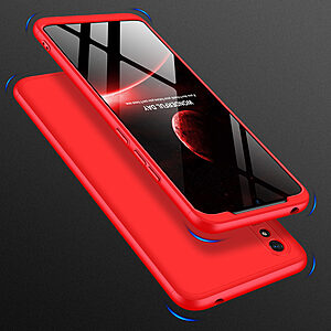 Θήκη GKK Full body Protection 360° από σκληρό πλαστικό για Xiaomi Redmi 9A / 9AT κόκκινο - Image 4