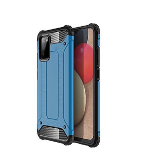 Θήκη Samsung Galaxy A02S OEM Armor Guard Hybrid Πλάτη από σκληρό πλαστικό και TPU μπλε