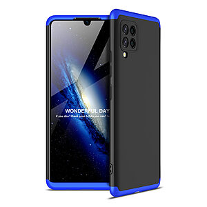 Θήκη GKK Full body Protection 360° από σκληρό πλαστικό για Samsung Galaxy A42 μαύρο / μπλε