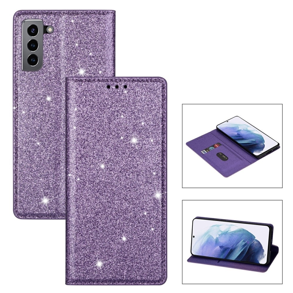 Θήκη Samsung Galaxy S21 Plus OEM Skin Glitter Series με βάση στήριξης Θήκη Samsung Galaxy S21 Plus OEM Skin Glitter Series με βάση στήριξης