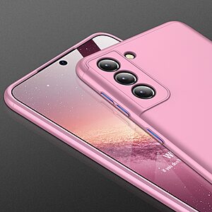 Θήκη GKK Full body Protection 360° από σκληρό πλαστικό για Samsung Galaxy S21 Plus ροζ χρυσό - Image 3