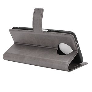 Θήκη Xiaomi Redmi Note 9T OEM Square Magnetic Series με βάση στήριξης, υποδοχή καρτών και μαγνητικό κούμπωμα Flip Wallet από συνθετικό δέρμα και TPU γκρι - Image 5