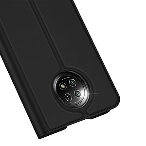 Θήκη Xiaomi Redmi Note 9T DUX DUCIS Skin Pro Series με βάση στήριξης, υποδοχή καρτών και μαγνητικό κούμπωμα Flip Wallet από συνθετικό δέρμα και TPU μαύρο - Image 3