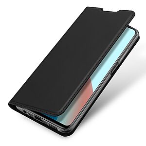 Θήκη Xiaomi Redmi Note 9T DUX DUCIS Skin Pro Series με βάση στήριξης, υποδοχή καρτών και μαγνητικό κούμπωμα Flip Wallet από συνθετικό δέρμα και TPU μαύρο - Image 4