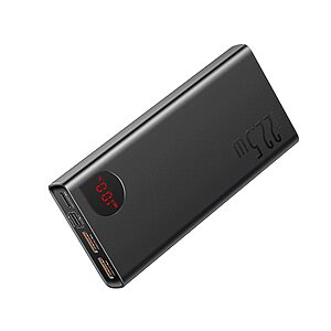Baseus Adaman Power Bank 2x USB / 1x USB Type C 20000 mAh Power Delivery PD3.0 18W / Quick Charge QC3.0 22.5W μαύρο (PPIMDA-A0A) - Image 2