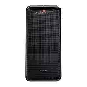 Baseus Gentleman Power Bank 10000mAh 2x USB 2.1A μαύρο (PPLN-A01) - Image 2