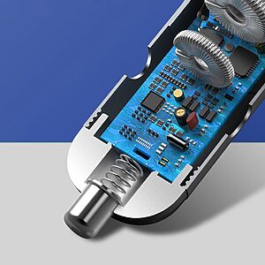 Baseus Φορτιστής Αυτοκινήτου USB / USB Type-C 45 W 5 A SCP Quick Charge 4.0+ Power Delivery 3.0 με LCD οθόνη - ασημί (CCBX-C0S) - Image 11