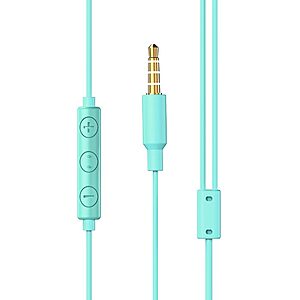 Baseus Encok H13 in-ear ακουστικά 3.5mm mini jack με τηλεχειρισμό πράσινο (NGH13-06)
