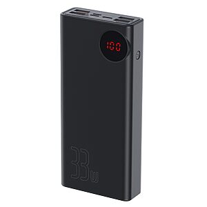 Baseus Mulight Power Bank 30000 mAh με Display Power Delivery PD3.0 Quick Charge QC3.0 33W μαύρο (PPMY-01) - Image 3