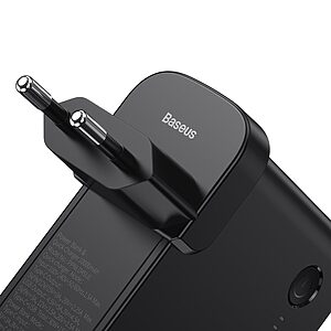 Baseus GaN fast επιτοίχιος φορτιστής PPS 45W USB / USB Type-C Quick Charge 3.0 και Power Bank 10000 mAh (Gallium Nitride) + USB-A +USB-C 1m Καλώδιο μαύρο (PPNLD-C01) - Image 3