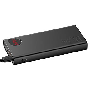 Baseus Adaman Power Bank 2x USB / 1x USB Type C 20000 mAh Power Delivery PD3.0 18W / Quick Charge QC3.0 22.5W μαύρο (PPIMDA-A0A) - Image 4