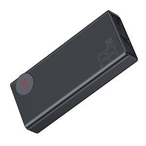 Baseus Mulight Power Bank 30000 mAh με Display Power Delivery PD3.0 Quick Charge QC3.0 33W μαύρο (PPMY-01) - Image 6