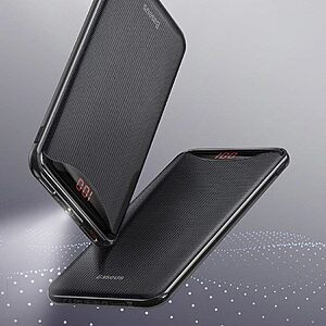 Baseus Gentleman Power Bank 10000mAh 2x USB 2.1A μαύρο (PPLN-A01) - Image 7