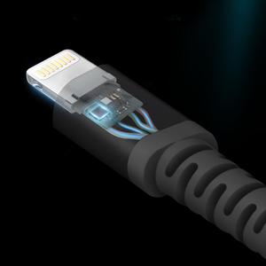 Dux Ducis Space MFI Καλώδιο Durable Nylon Braided Wire USB Type C PD 18W / Lightning 1m 3A γκρι - Image 7