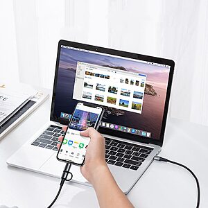 Baseus Twins 2in1 USB Typ C PD - USB Type C Power Delivery (60W 20V 3A) + Lightning (5V 2A) Καλώδιο 1m μαύρο (CATLYW-01) - Image 8