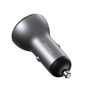 Baseus Φορτιστής Αυτοκινήτου USB / USB Type-C 45 W 5 A SCP Quick Charge 4.0+ Power Delivery 3.0 με LCD οθόνη - ασημί (CCBX-C0S) - Image 8