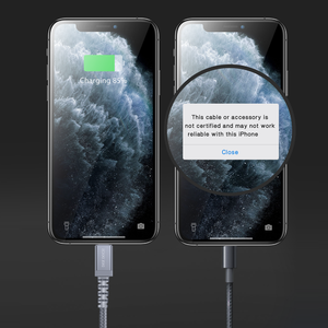 Dux Ducis Space MFI Καλώδιο Durable Nylon Braided Wire USB Type C PD 18W / Lightning 1m 3A γκρι - Image 8