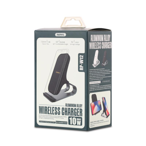 Remax Fast 10W Wireless Charging Qi Stand Desktop Holder μαύρο (RP-W12 μαύρο) - Image 10
