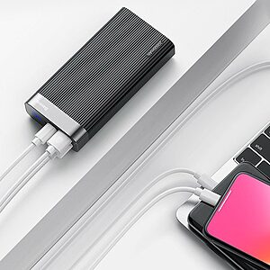 Baseus Parallel Power Bank 20000 mAh 18W USB Type-C PD + Quick Charge 3.0 QC 3.0 Ports μαύρο (PPALL-APX01) - Image 8