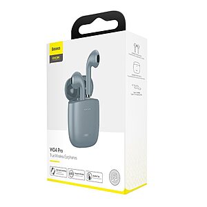 Baseus Encok True Wirless Ασύρματα Ακουστικά W04 Pro TWS gray (NGW04P-0G) - Image 7