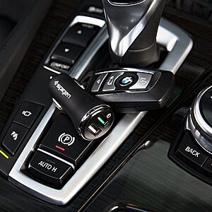 Spigen F27qc QC 3.0 με 2 x USB-A Φορτιστής Αυτοκινήτου - μαύρος - Image 5