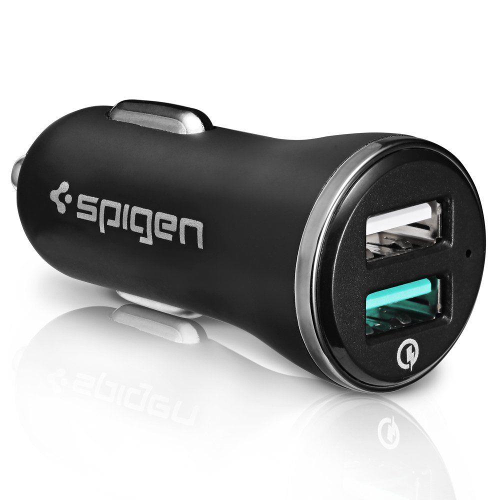 Spigen F27qc Qc3.0 2-Port Φορτιστής Αυτοκινήτου μαύρο Spigen F27qc Qc3.0 2-Port Φορτιστής Αυτοκινήτου μαύρο