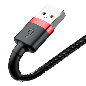 Baseus Cafule Braided USB to Lightning Cable Κόκκινο 3m (CALKLF-R91) - 4