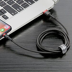 Baseus Cafule Braided USB to Lightning Cable Κόκκινο 3m (CALKLF-R91) - 6