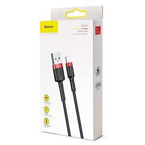 Baseus Cafule Braided USB to Lightning Cable Κόκκινο 3m (CALKLF-R91) - 9