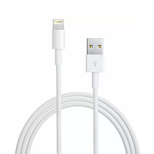 FOXCONN Lightning 8-pin USB Data Sync Charging Cable for iPhone 6 / 6 Plus / 5 / 5c / 5s / iPad Mini / iPad Air – White