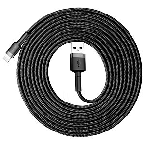 Baseus Cafule Braided USB to Lightning Cable Μαύρο 3m (CALKLF-RG1) - 2