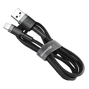 Baseus Cafule Braided USB to Lightning Cable Μαύρο 3m (CALKLF-RG1) - 5