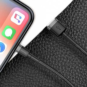 Baseus Cafule Braided USB to Lightning Cable Μαύρο 3m (CALKLF-RG1) - 6