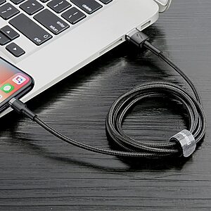 Baseus Cafule Braided USB to Lightning Cable Μαύρο 3m (CALKLF-RG1) - 8