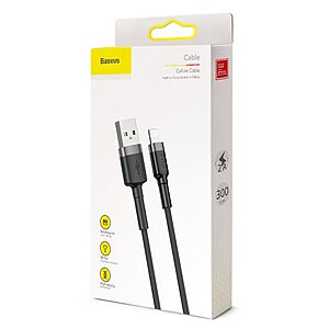 Baseus Cafule Braided USB to Lightning Cable Μαύρο 3m (CALKLF-RG1) - 9