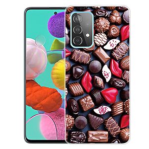 Θήκη Samsung Galaxy A52 4G / 5G OEM σχέδιο Chocolate Candies Πλάτη TPU