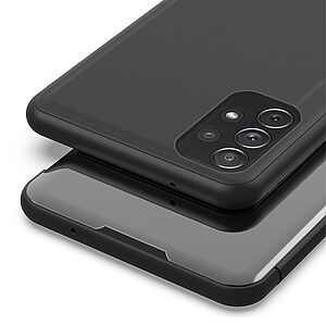 Θήκη Samsung Galaxy A72 4G / 5G OEM Mirror Surface Series Flip Window δερματίνη μωβ - Image 5