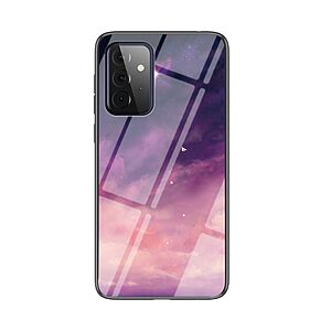 Θήκη Samsung Galaxy A72 4G / 5G OEM σχέδιο Fantasy Sky με πλάτη από Tempered Glass και εσωτερικό TPU