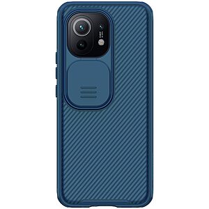 Θήκη Xiaomi Mi 11 NiLLkin Camshield Series Πλάτη με προστασία για την κάμερα από σκλήρό Premium TPU μπλε