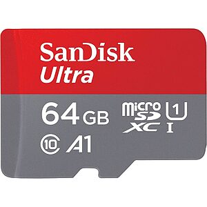 Κάρτα Μνήμης SanDisk Ultra microSDXC 64GB UHS-1 Class 10 100MB/s