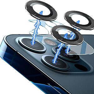 Αντιχαρακτικό γυαλί προστασίας κάμερας Πλήρης κάλυψης για iPhone 12 Pro Max OEM γκρι