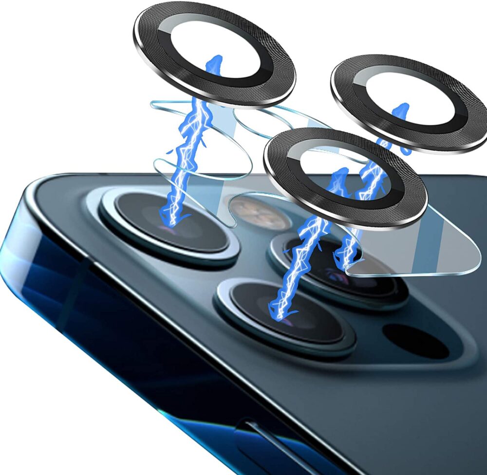 Αντιχαρακτικό γυαλί προστασίας κάμερας Πλήρης κάλυψης για iPhone 12 Pro Max OEM γκρι