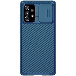 Θήκη Samsung Galaxy A72 4G / 5G NiLLkin Camshield Series Πλάτη με προστασία για την κάμερα από σκλήρό Premium TPU μπλε