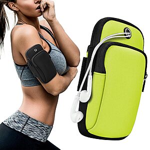 Armband για τρέξιμο για smartphone με διαστάσεις έως 78mm x 162mm x 14mm πράσινο_3