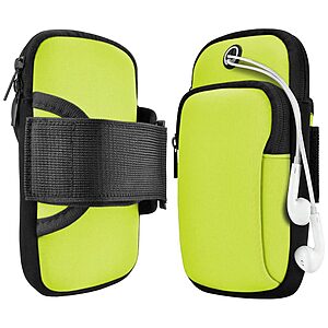 Armband για τρέξιμο για smartphone με διαστάσεις έως 78mm x 162mm x 14mm πράσινο