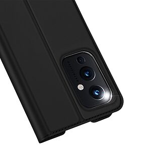 Θήκη OnePlus 9 DUX DUCIS Skin Pro Series με βάση στήριξης, υποδοχή καρτών και μαγνητικό κούμπωμα Flip Wallet από συνθετικό δέρμα και TPU μαύρο - Image 3