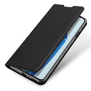 Θήκη OnePlus 9 DUX DUCIS Skin Pro Series με βάση στήριξης, υποδοχή καρτών και μαγνητικό κούμπωμα Flip Wallet από συνθετικό δέρμα και TPU μαύρο - Image 4