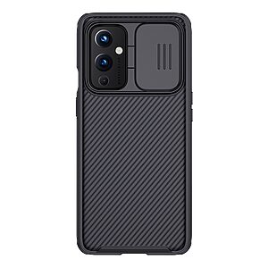 Θήκη OnePlus 9 NiLLkin Camshield Series Πλάτη με προστασία για την κάμερα από σκλήρό Premium TPU μαύρο
