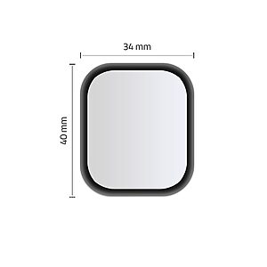 Προστατευτικό Tempered Glass Hofi Hybrid Για Apple Watch 4/5/6/Se (44Mm) Μαύρο (2)