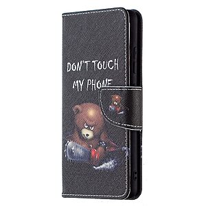 Θήκη Samsung Galaxy A32 4G OEM Angry bear with chainsaw με βάση στήριξης, υποδοχές καρτών και μαγνητικό κούμπωμα Flip Wallet από συνθετικό δέρμα και TPU - Image 4